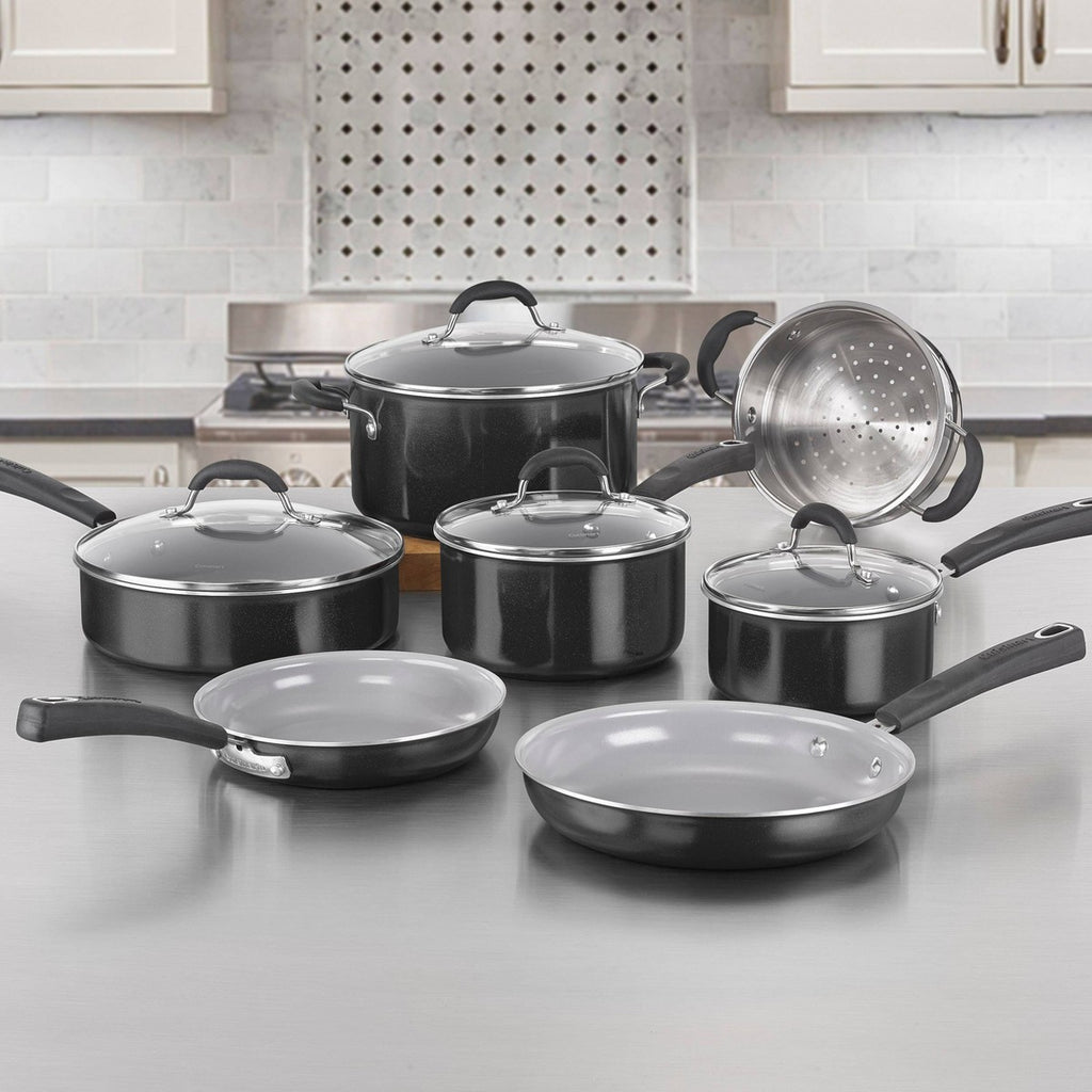 Cuisinart Ceramica XT 11pc Non-Stick Cookware Set - 54C-11BK: Black, Gas & Electric Compatible, Lifetime Warranty - Additional view