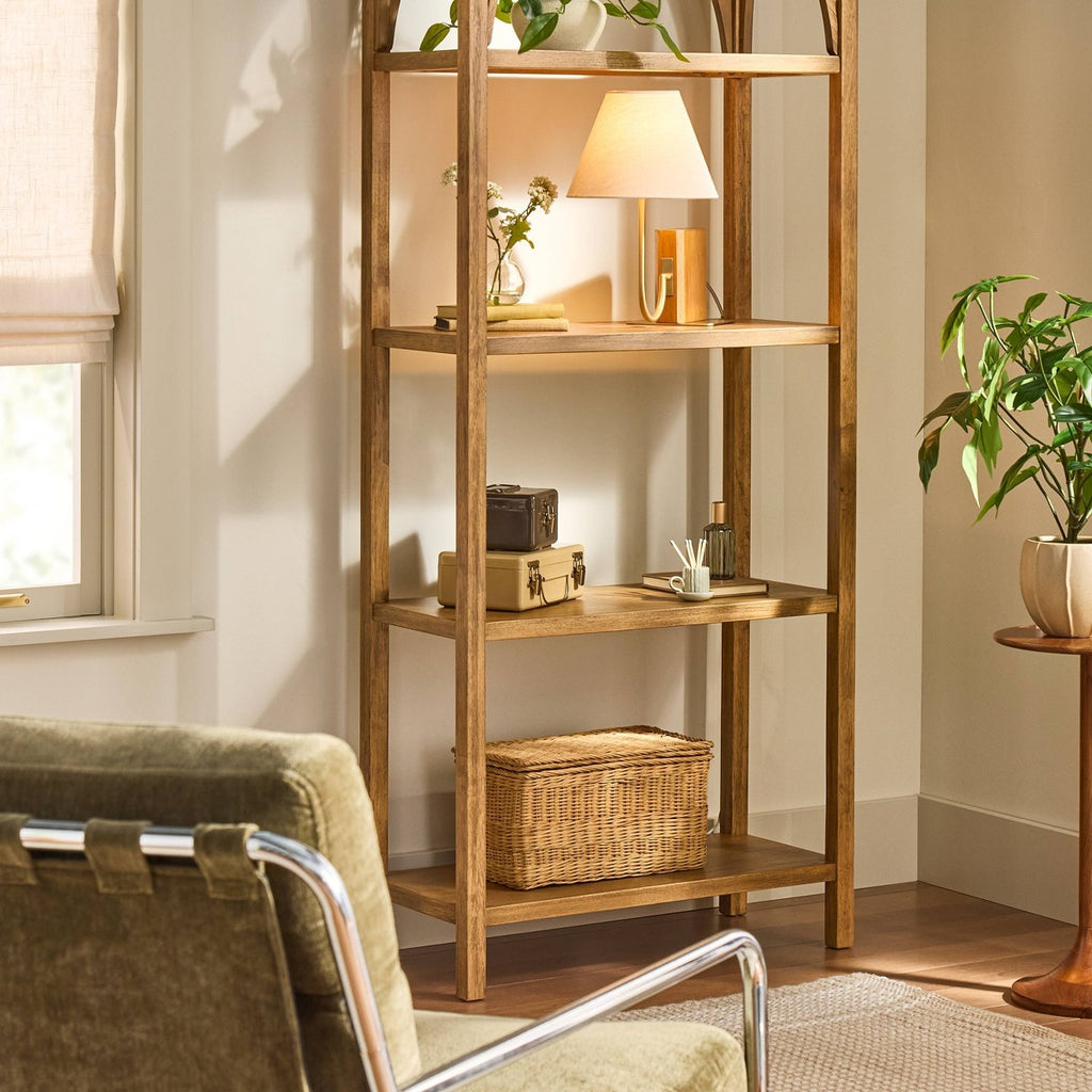 Wood Mid Tone Bookshelf Lamp - Hearth & Hand™ with Magnolia - Additional view