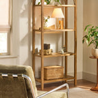 Wood Mid Tone Bookshelf Lamp - Hearth & Hand™ with Magnolia - Additional view