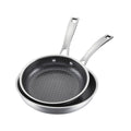 Cuisinart 2pc (8 and 10) Fusion Plus Stainless Steel Skillet Set