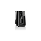 Hamilton Beach One Press Dispensing Coffee Maker 47600: 12-Cup Electric Brew Station, Black, Permanent Filter, 1050W