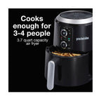 Proctor Silex 3.7qt Air Fryer: 1350W Electric Fryer, Black, Hand Wash, 1-Year Warranty, 5lb Capacity, Airfryer Sale - Additional view