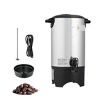 VEVOR Commercial Coffee Urn, 40 Cup 6 L Hot Beverage Dispenser with Dripless Faucet, Quick-Brewing Commercial Coffee Maker, Silver