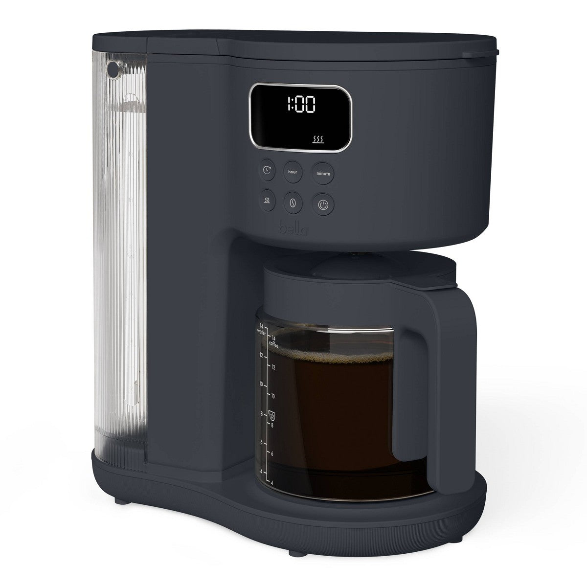 bella Housewares BREW 14 Cup Auto Pour Over Coffee Maker Slate