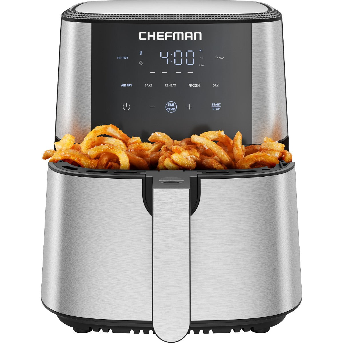 Chefman TurboFry 6-Quart Digital Air Fryer, Touch Controls w/ 5 Cooking Functions – Stainless Steel