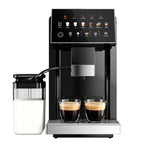 EUHOMY 20 Bar Fully Automatic Coffee and Espresso Machine, Milk Frother & Smart Touchscreen, Auto-clean, Dual Boiler Design, Black