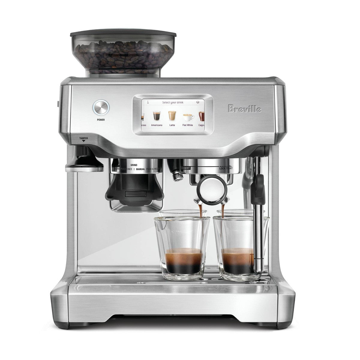 Breville Barista Touch Stainless Steel Espresso Maker BES880BSS1BUS1: 15 Bars Pressure, Milk Frother, Grinder, 67oz Capacity - Additional view