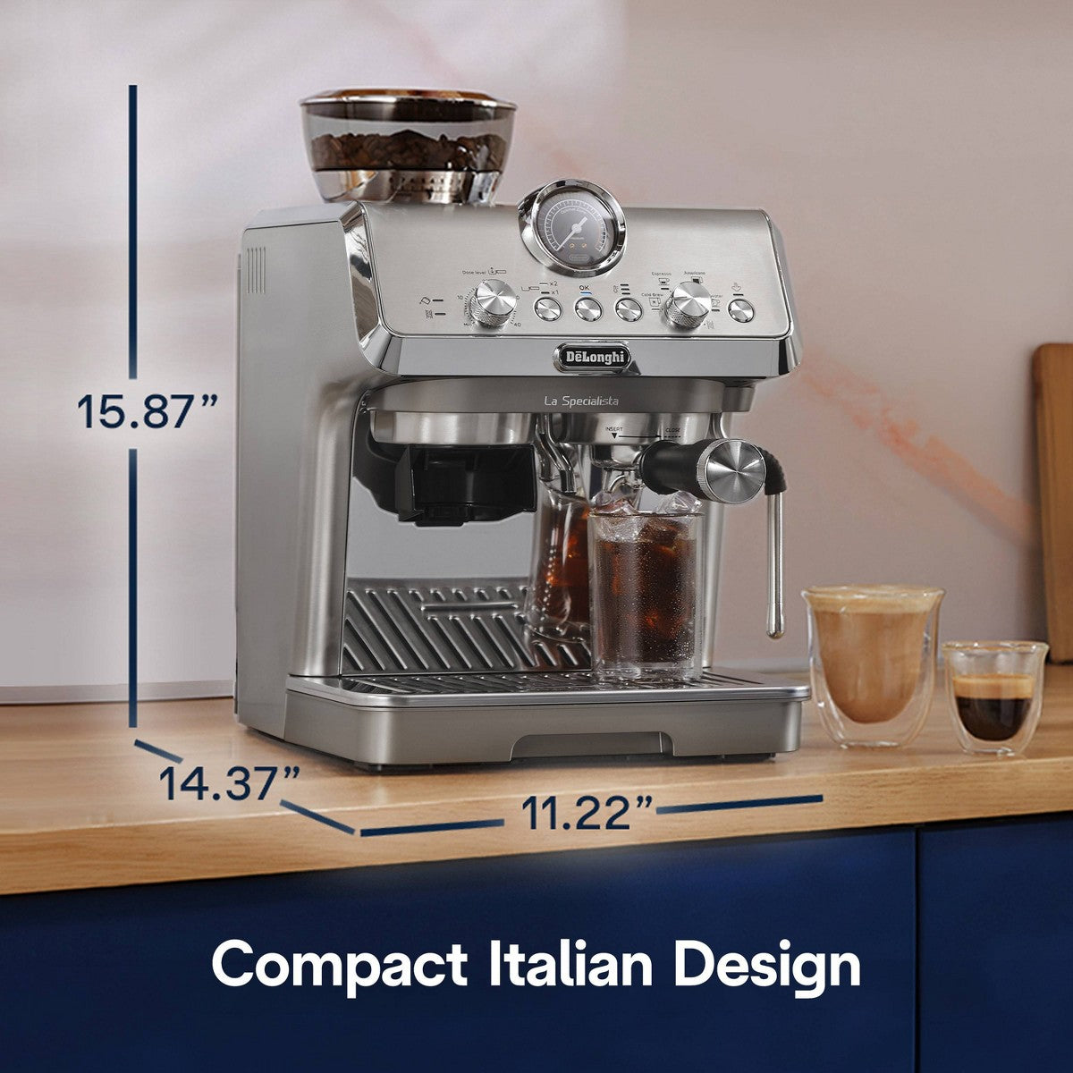 De'Longhi La Specialista Arte Evo Espresso Machine with Cold Brew  EC9250M - Additional view