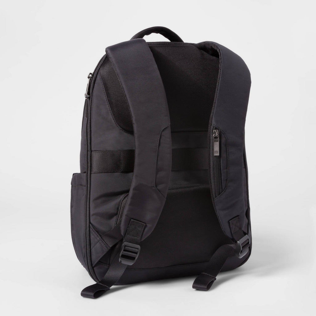 Signature Day Trip Backpack Black - Open Story™: Water-Resistant Travel Laptop Bag - Additional view